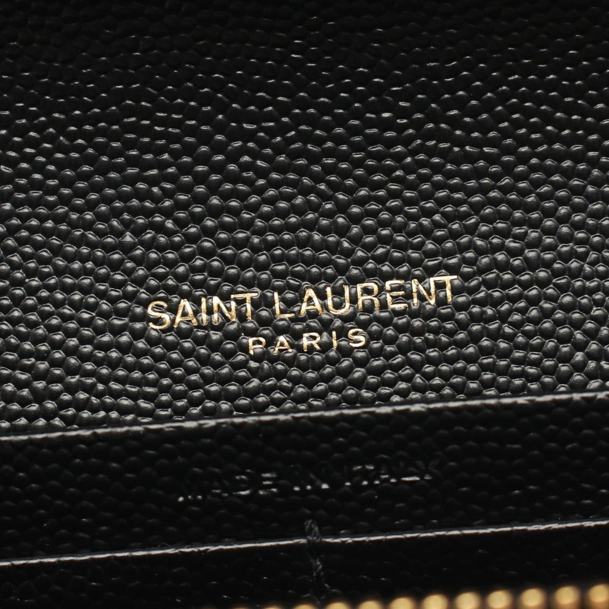 Saint Laurent Paris Bifold Long Wallet Monogram Nero Leather — view 4
