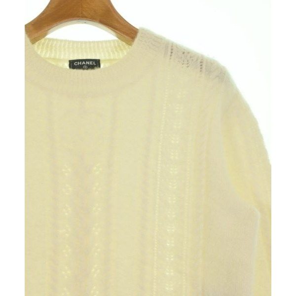 Chanel Knit Sweater White — view 4