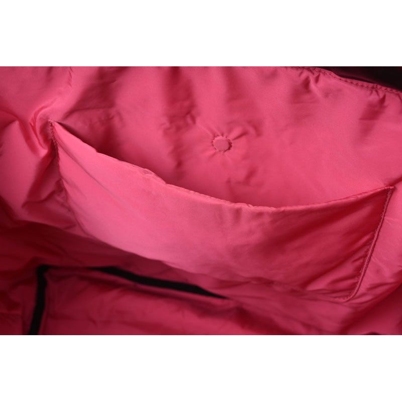 Prada Tote Logo Leather Black Pink — view 12