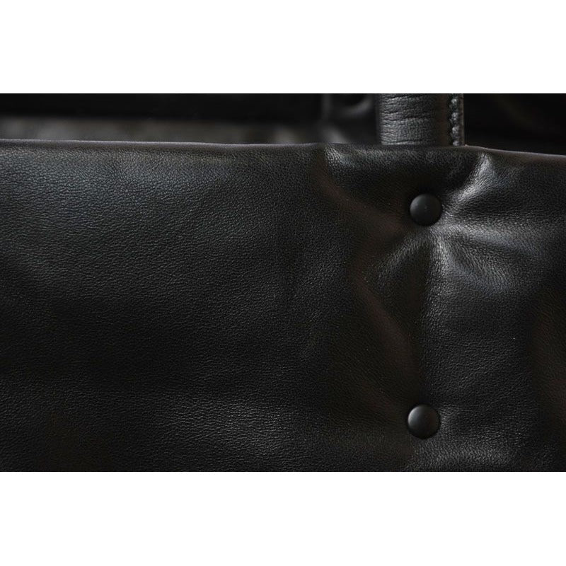 Prada Tote Logo Leather Black Pink — view 5