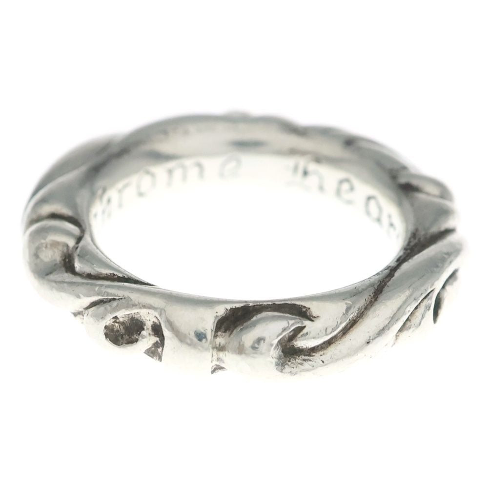 Chrome Hearts Scrl Band Scroll Ring Silver