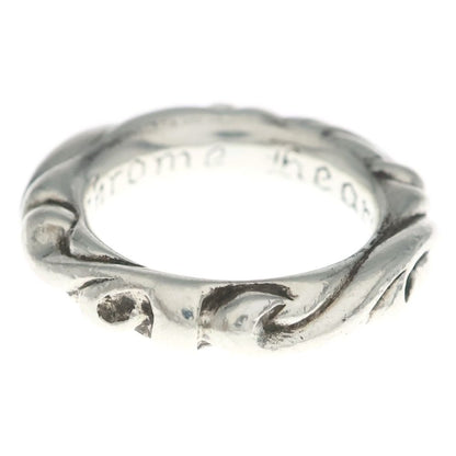 Chrome Hearts Scrl Band Scroll Ring Silver