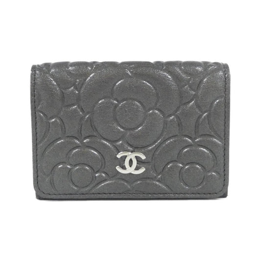 Chanel Wallet Satin Silver