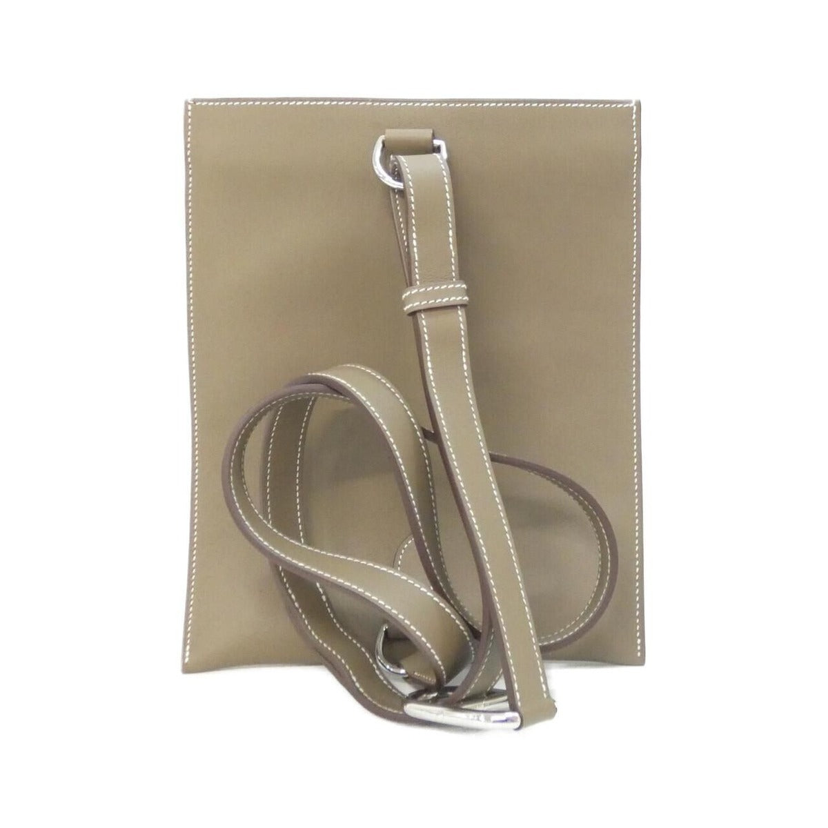 Hermes Chien Plus Wallet Etoupe Silver — view 2