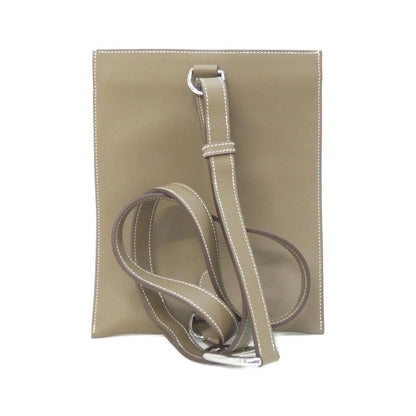 Hermes Chien Plus Wallet Etoupe Silver — view 2