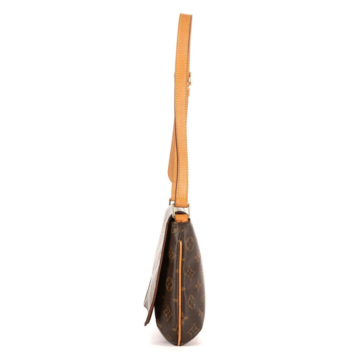 Louis Vuitton Musette Tango Brown Monogram Canvas Shoulder Bag — view 3