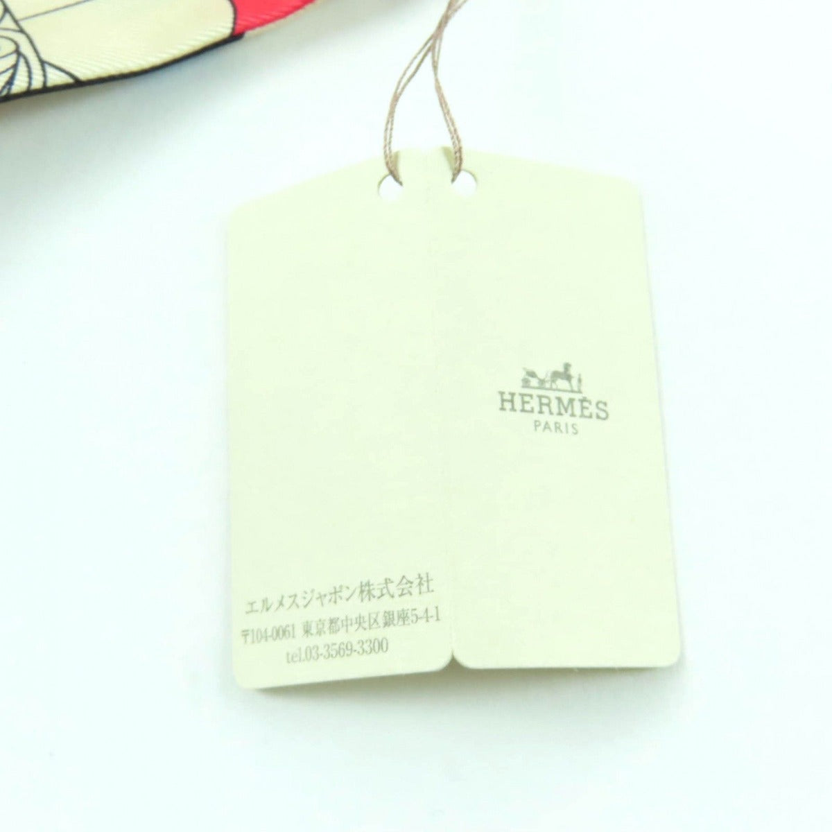 Hermes la Patisserie Francaise Silk Noir Blanc Bleu Twill Charm Scarf — view 10