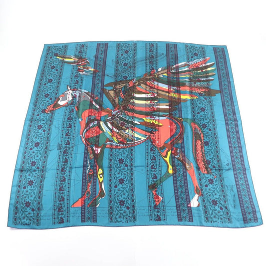 Hermes Carre 140 le Pegase D Pegasus Silk Geant Scarf Multi