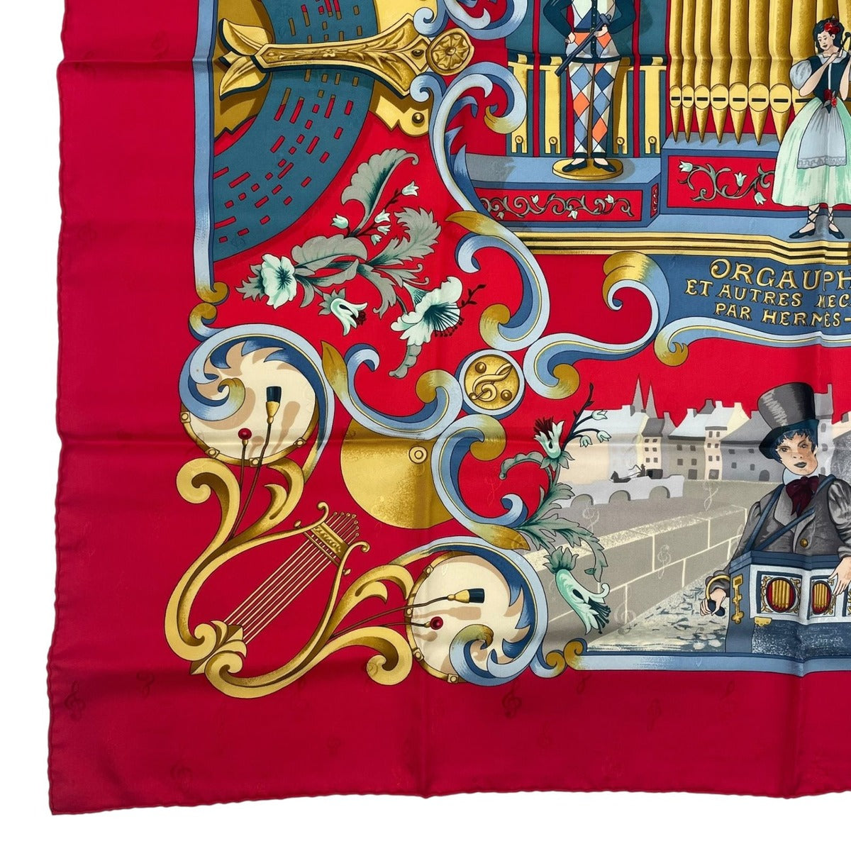 Hermes Scarf Silk Carre 90 Orgauphone ET Autres Mecaniques Pipe Organ — view 4