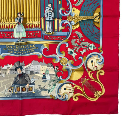 Hermes Scarf Silk Carre 90 Orgauphone ET Autres Mecaniques Pipe Organ — view 5