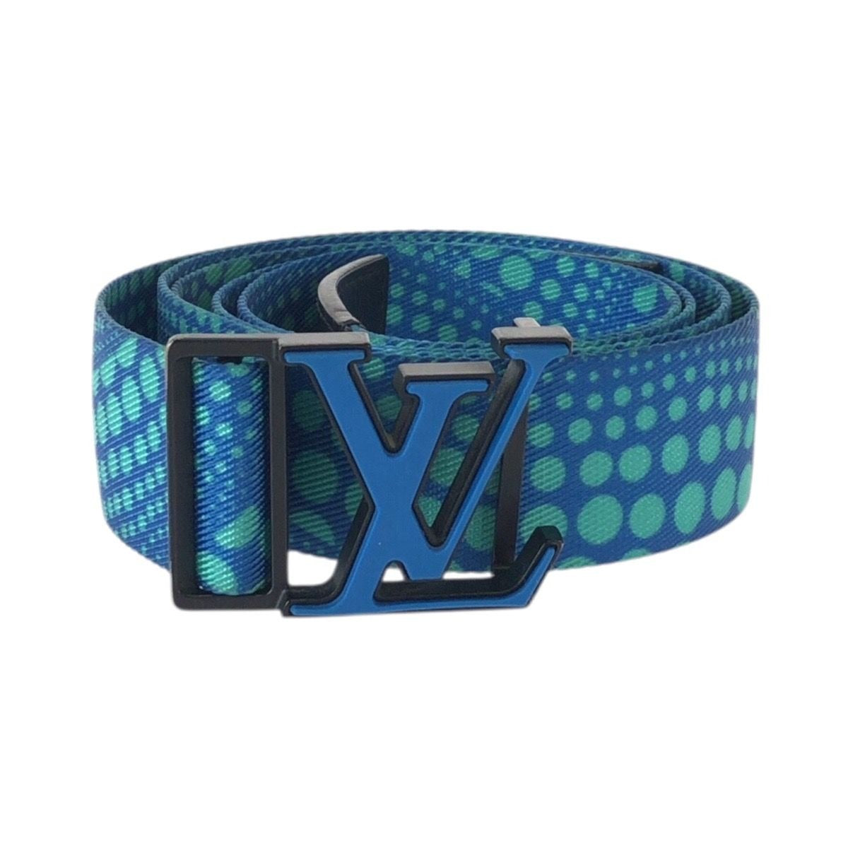 Louis Vuitton Ceinture LV Webbing Yayoi Kusama Blue Black Textile