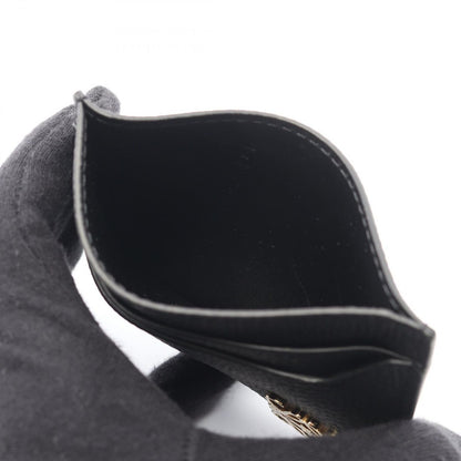 Loewe Card Case Anagram Black Gold Leather — view 3