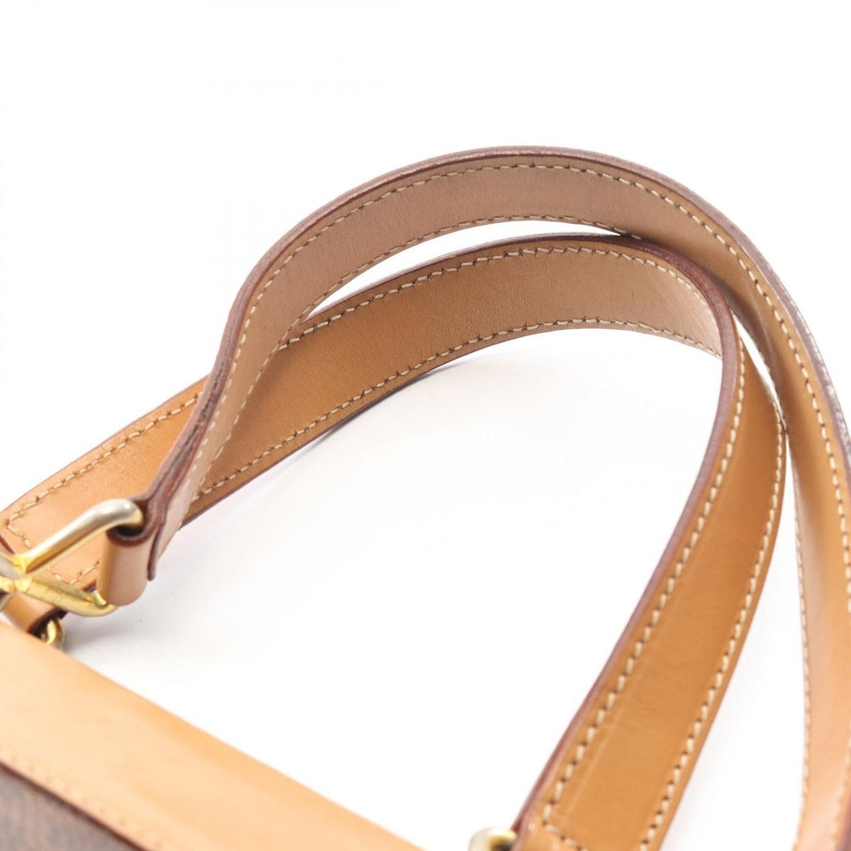 Celine Handbag Macadam Dark Brown Canvas Leather — view 10