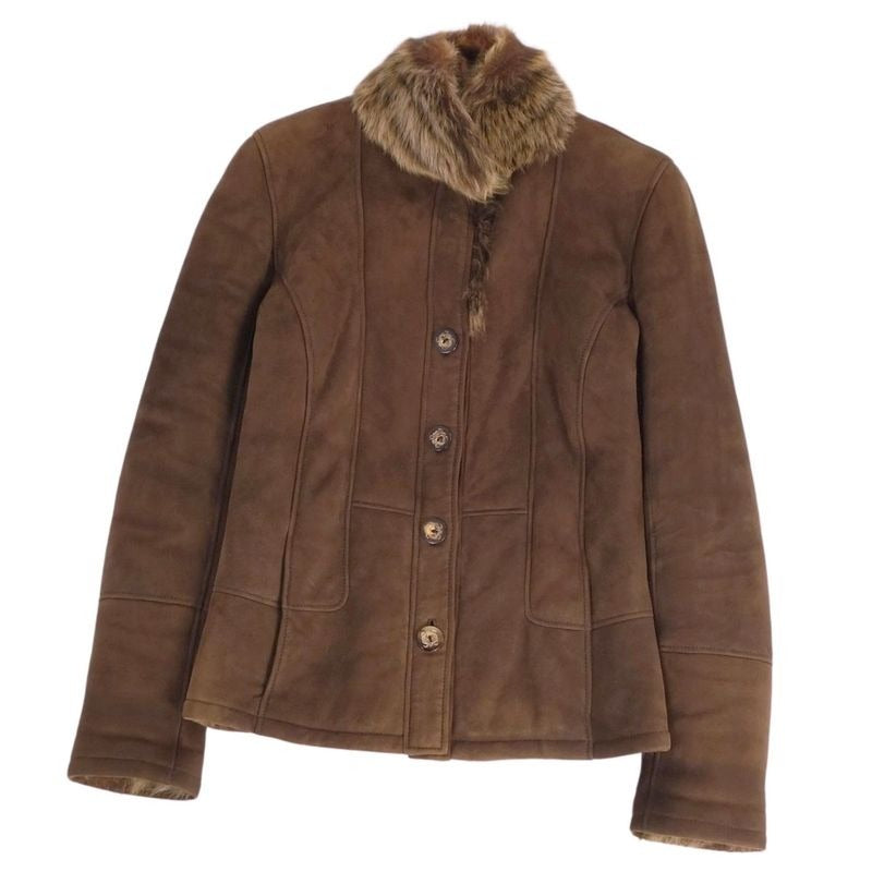 Loewe Jacket Leather Mouton Fur Outerwear