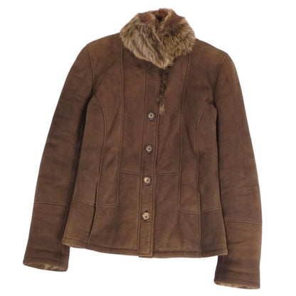 Loewe Jacket Leather Mouton Fur Outerwear
