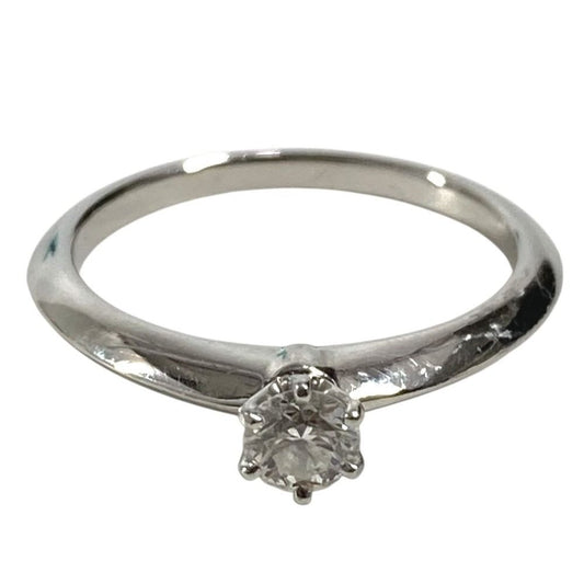Tiffany & Co Ring Solitaire Diamond Silver