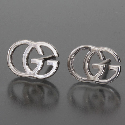 Gucci Double Earrings 18K White Gold