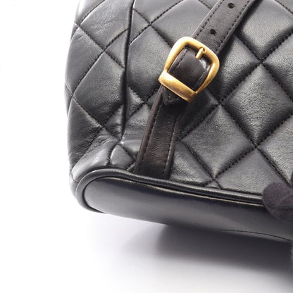 Chanel Backpack Quilted Black Lambskin Double Turnlock — view 10