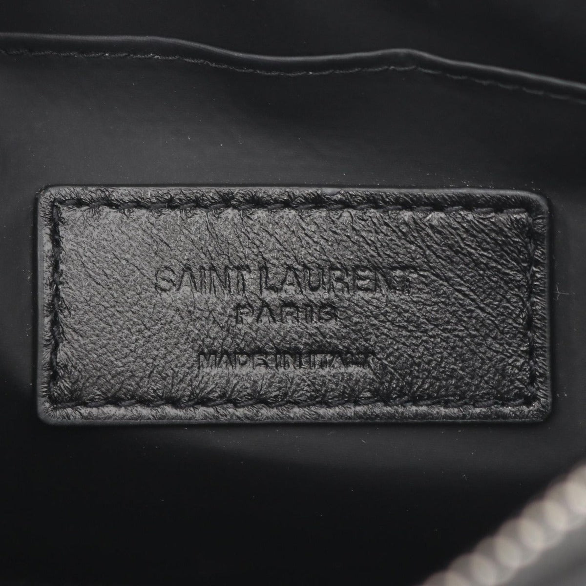 Saint Laurent Paris Pouch Black Leather — view 4