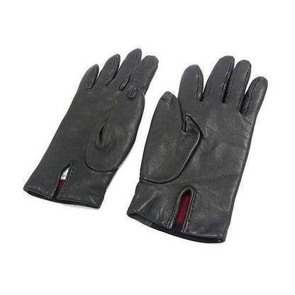 Hermes Harmony Series Lambskin Gloves List 7 Black — view 2