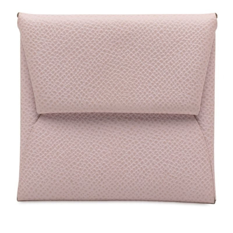 Hermes Bastia Coin Case Purse Mauve Pale Light Pink Vaux Epson