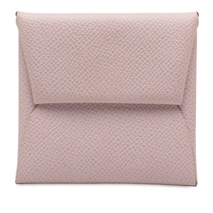 Hermes Bastia Coin Case Purse Mauve Pale Light Pink Vaux Epson