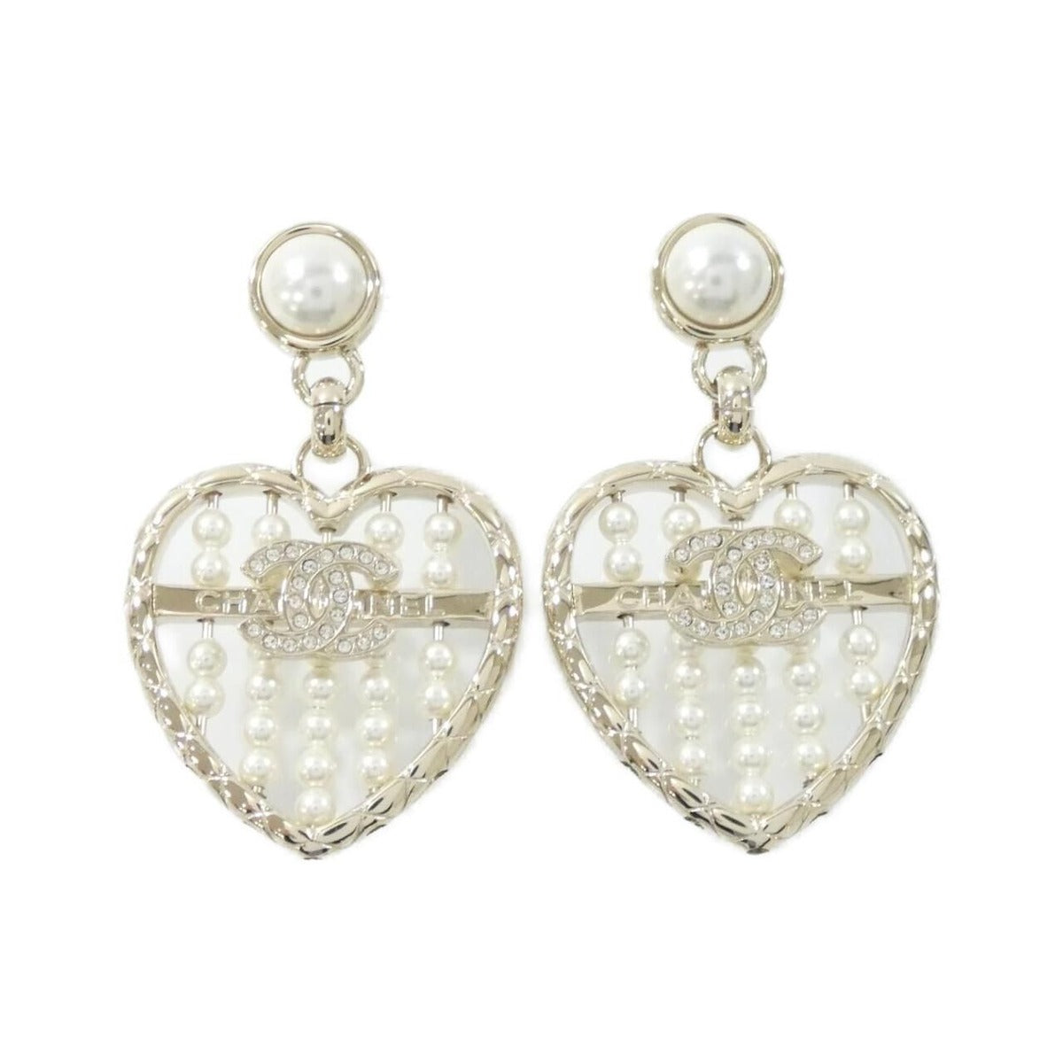 Chanel Earrings White