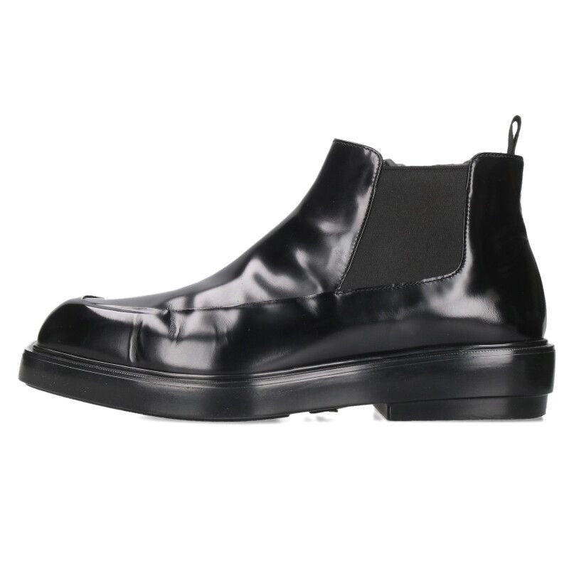 Prada 2 Tg222 Brushed Side Gore Leather Boots 8.5