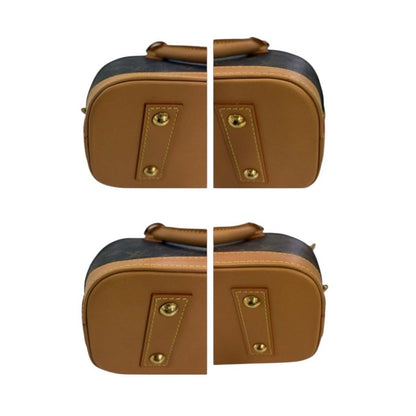 Louis Vuitton Monogram Alma Brown Leather Shoulder Bag — view 5