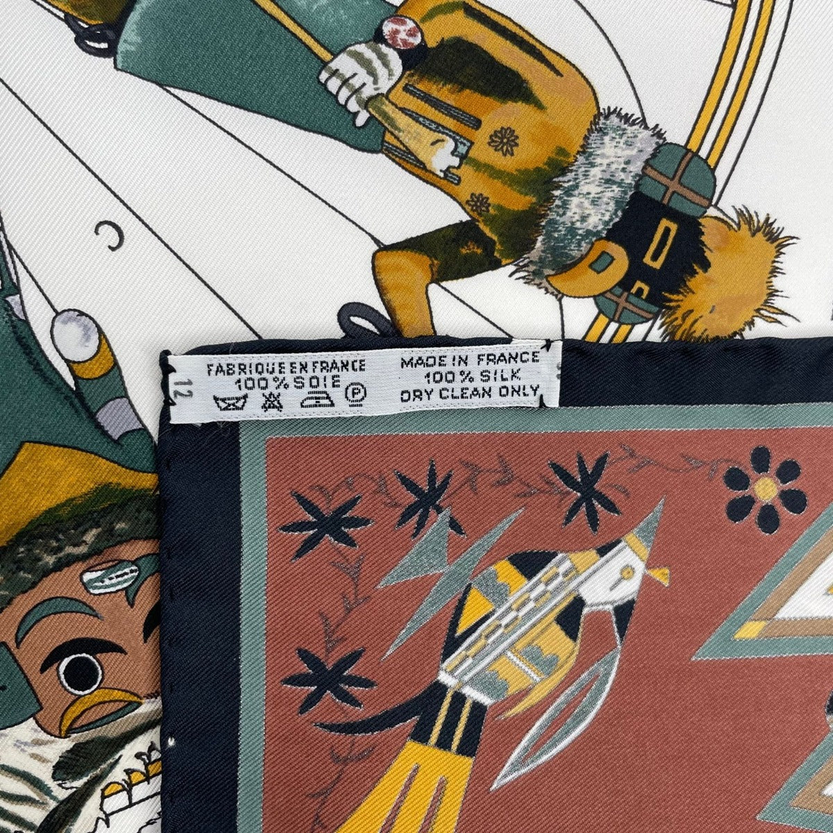 Hermes Scarf 100% Silk Carre 90 Kachinas Ethnic Multicolor Box — view 10