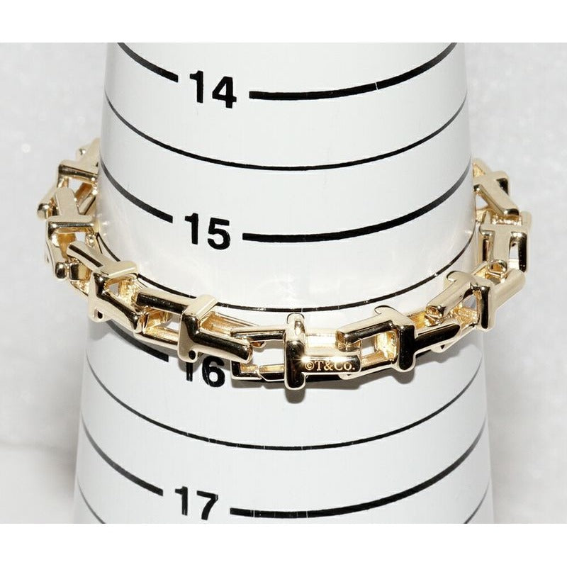 Tiffany & Co Bracelet 18K Yellow Gold T Chain 7 mm Width — view 2