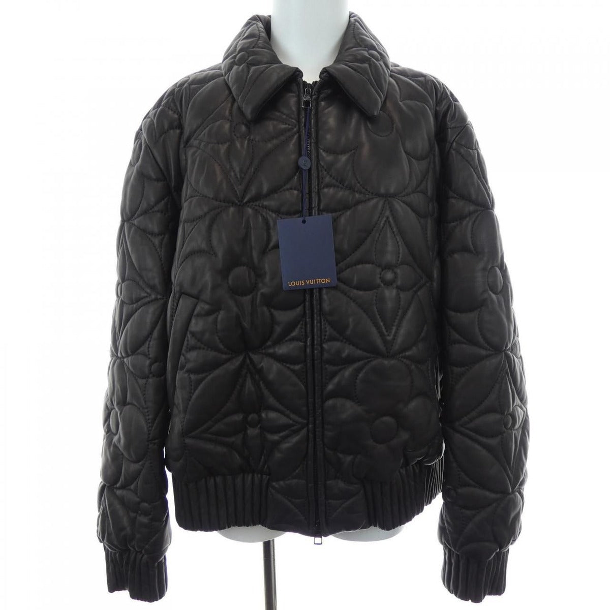 Louis Vuitton Leather Jacket Brown 54