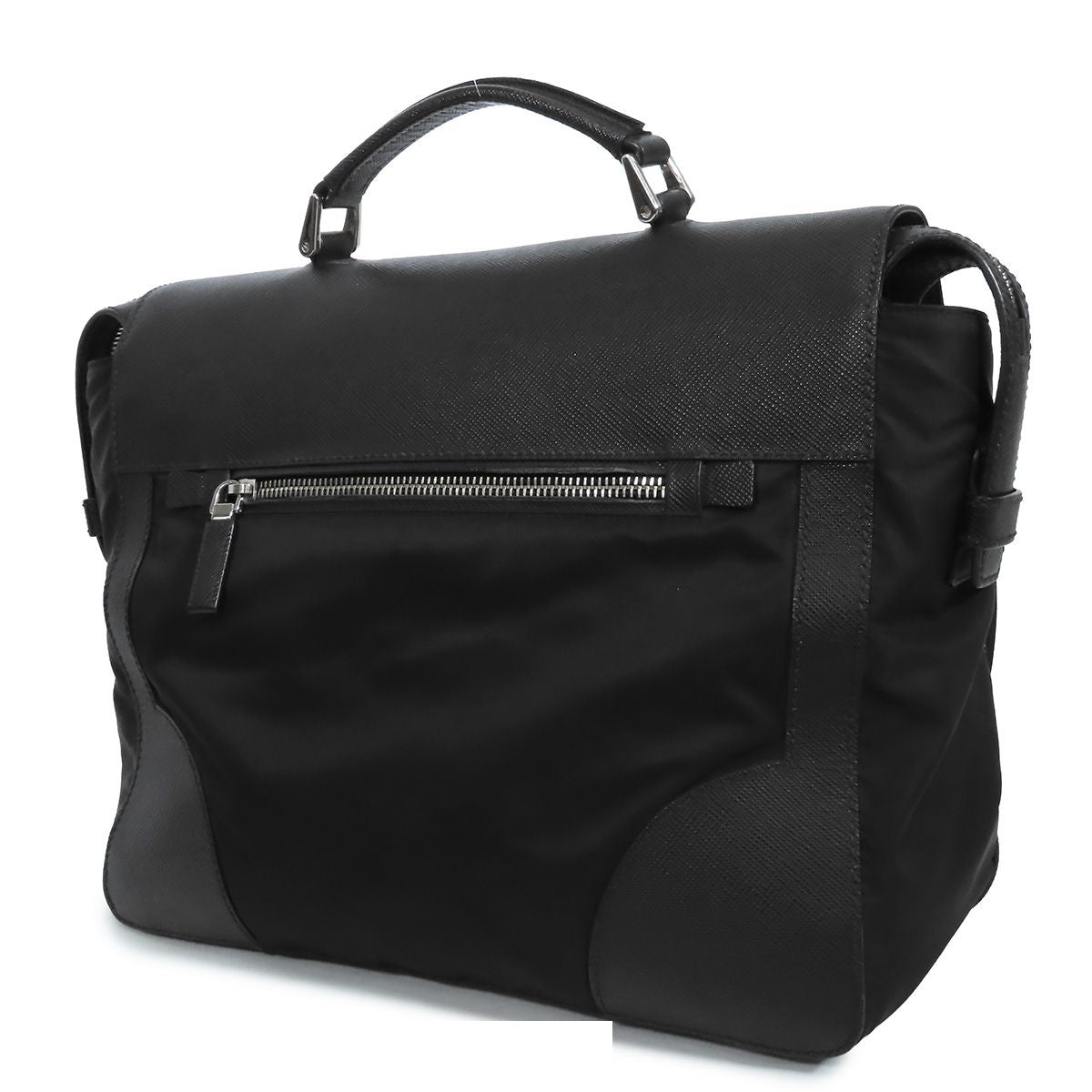 Prada Business Bag Black Nylon Leather — view 2