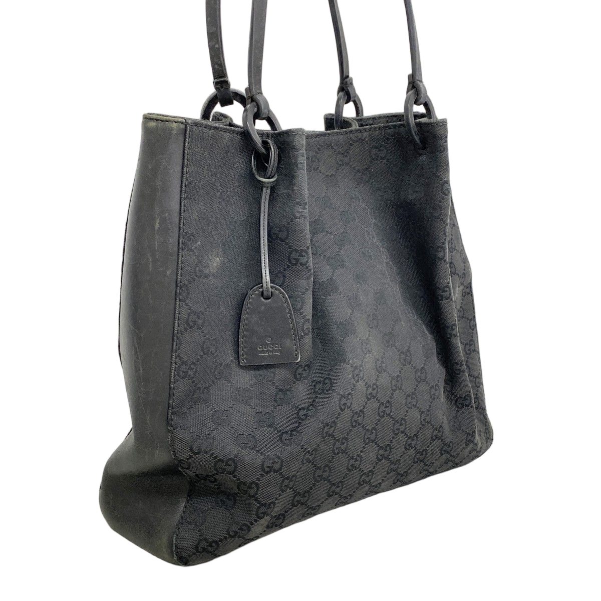Gucci Tote GG Canvas Black Silver — view 2