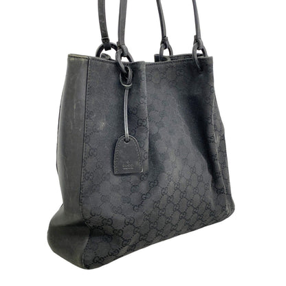 Gucci Tote GG Canvas Black Silver — view 2