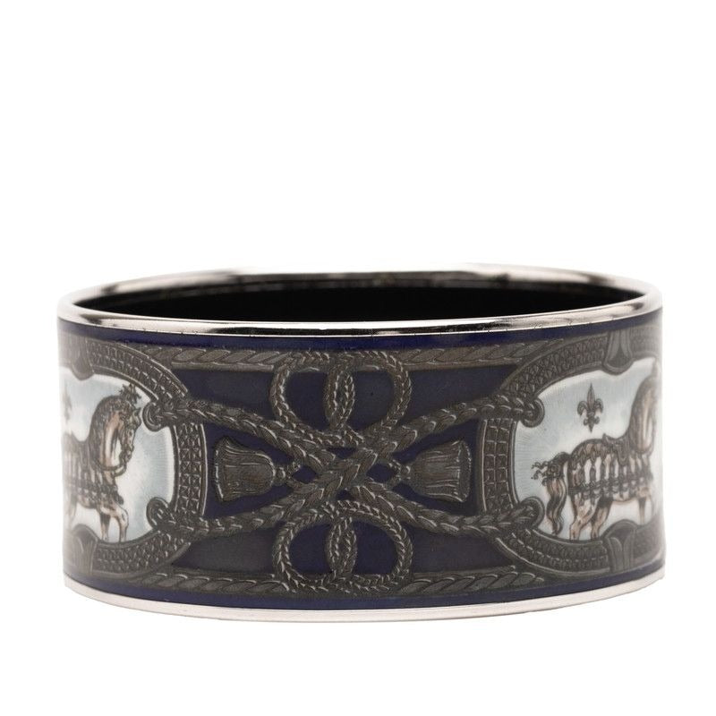 Hermes Emile T GM Cloisonne Silver Multicolor Metal