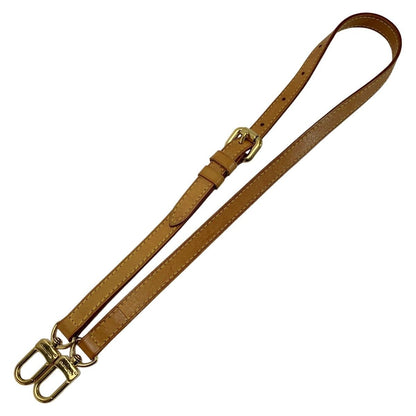 Louis Vuitton Leather Beige Gold Hardware 77 cm