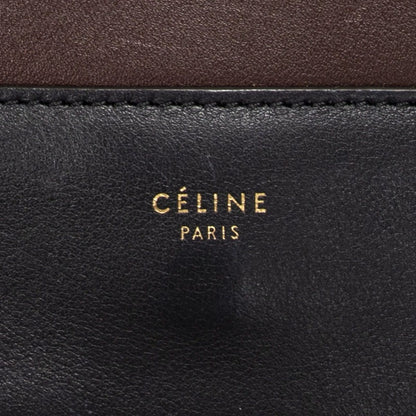 Celine Frame Cross Navy Burgundy Cowskin Leather Crossbody — view 10