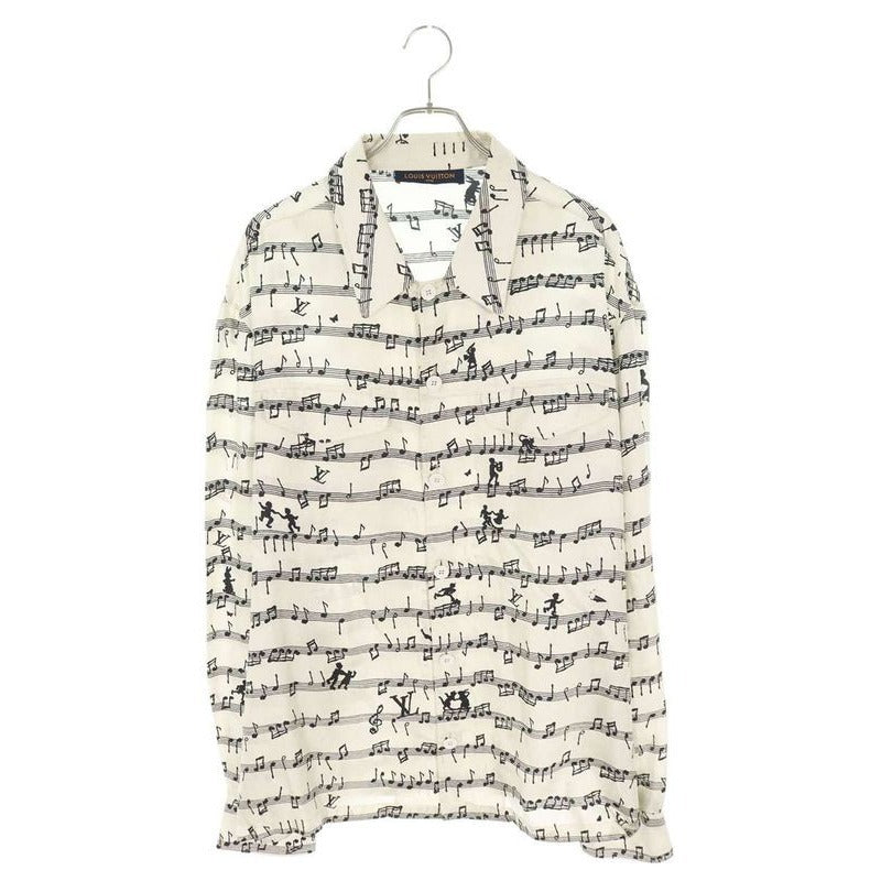 Louis Vuitton 23 SS Rm231 M SV8 Hos20 W All-over Musical Note Pattern Silk Long