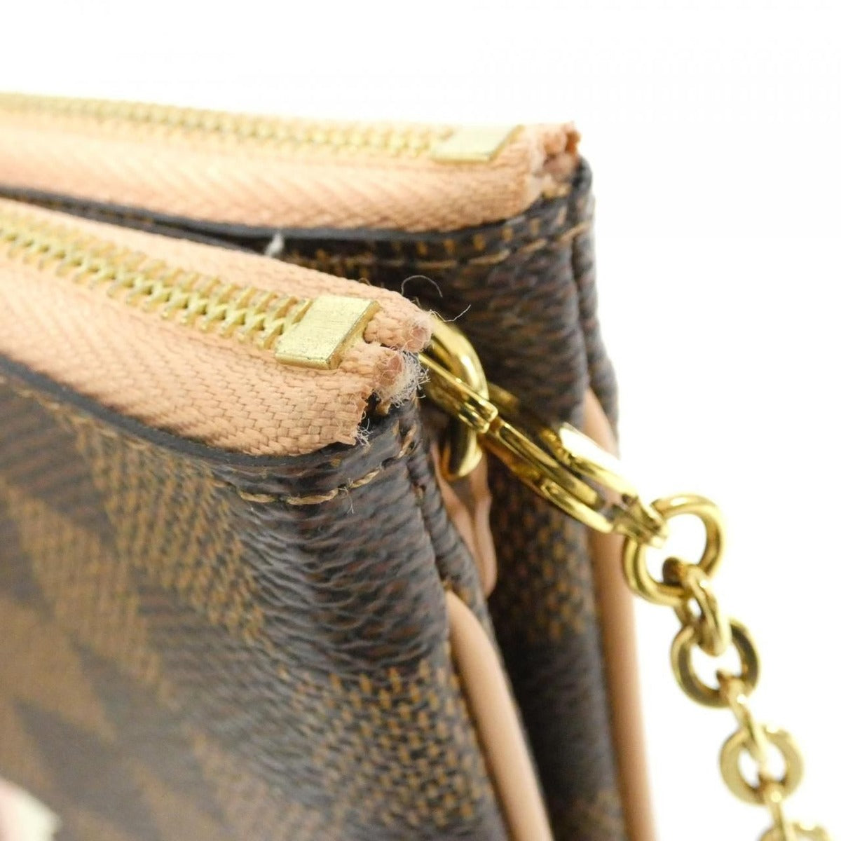 Louis Vuitton Damier Pochette Double Zip Shoulder Bag — view 7