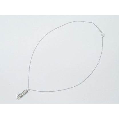 Tiffany & Co Open Vertical Bar AU 750 WG Necklace — view 2