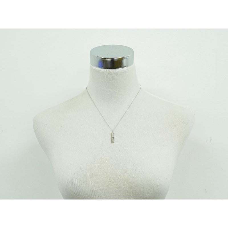 Tiffany & Co Open Vertical Bar AU 750 WG Necklace — view 5