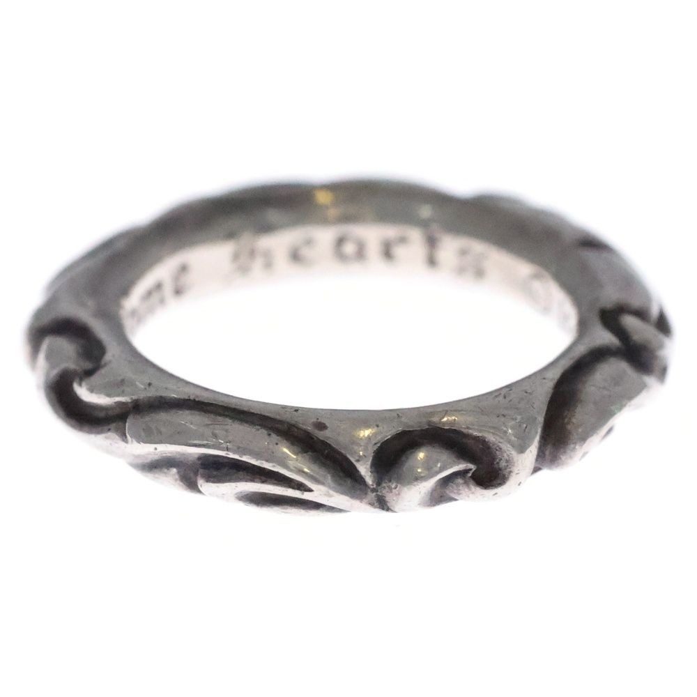Chrome Hearts Scrl Band Scroll Silver Ring