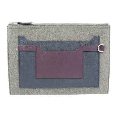 Hermes Toudou 29 Vaux Epson Felt Silver Hardware Grimoire Blue Indigo Lesan