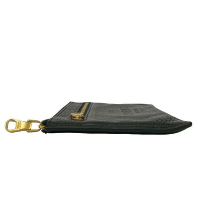 Loewe Gold Logo Hardware Leather Zipper Pouch — view 4