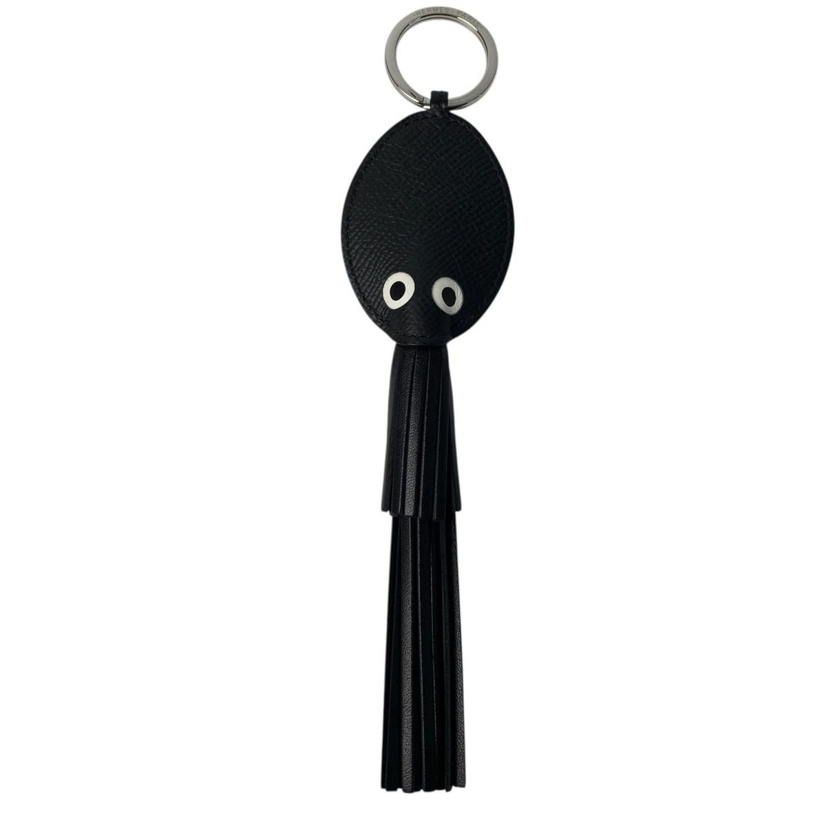 Hermes Pulp Charm Octopus Black Noir Keychain