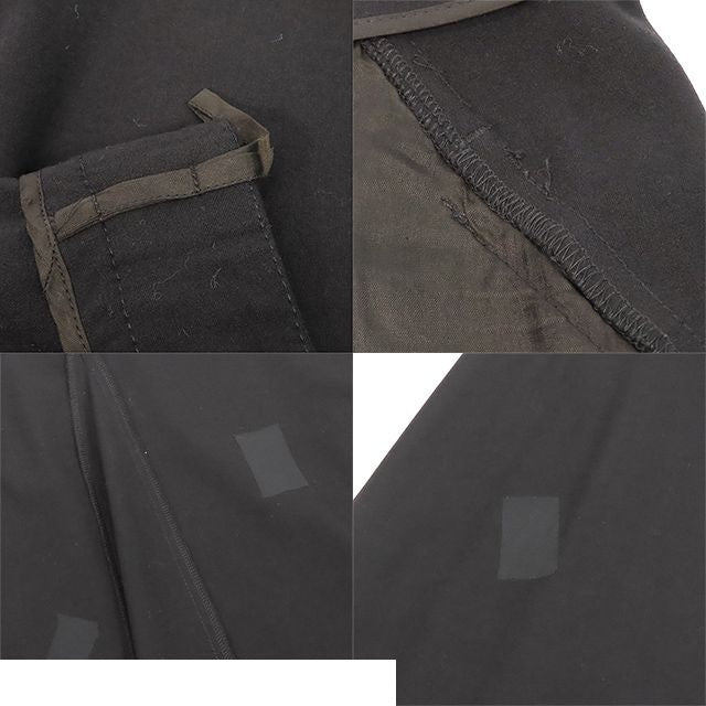 Chanel Long Skirt Black Wool Spandex 03C 40 — view 8