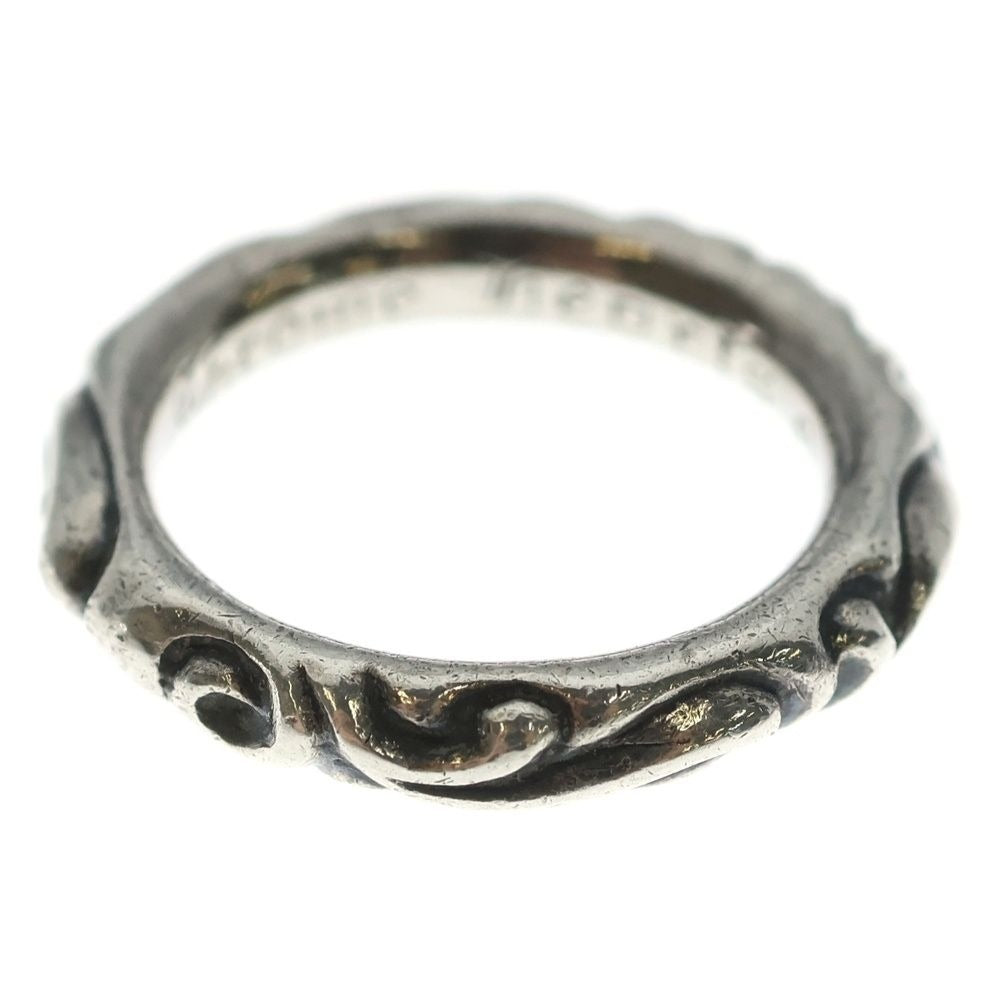 Chrome Hearts Scrl Band Scroll Ring Silver