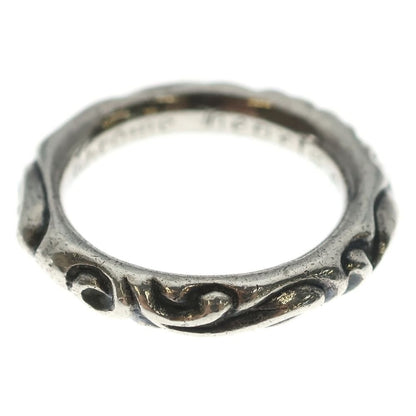 Chrome Hearts Scrl Band Scroll Ring Silver
