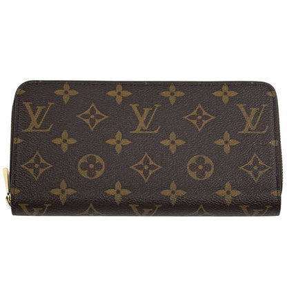 Louis Vuitton Zippy Wallet Round Zip Monogram Brown Rose Velours